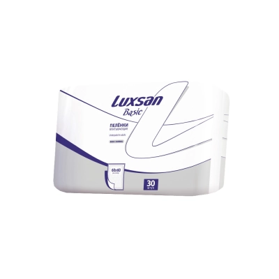 Пеленки мед. впитывающие LUXSAN  60х60см №30 однораз. н/с (ТК-3уп)