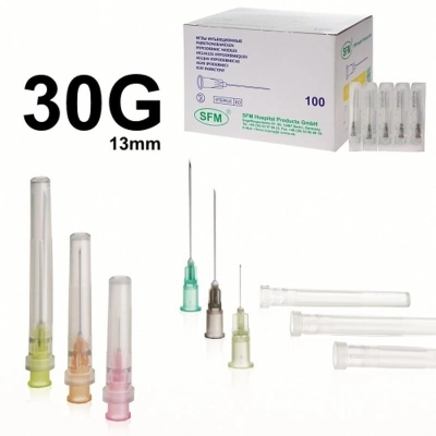 Игла инъекционная 30G (0,3х13 мм) (100шт/уп.) SFM