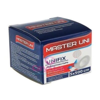 Пластырь фиксирующий Master Uni 5x500 см тканая основа