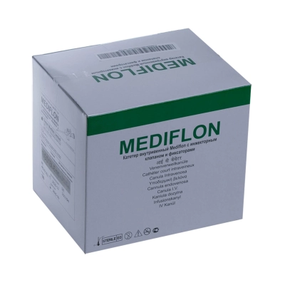 Катетер периферический Mediflon с портом и крыльями 16G (100шт/уп) (ТК-10уп)
