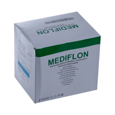 Катетер периферический Mediflon с портом и крыльями 20G (100шт/уп) (ТК-10уп)