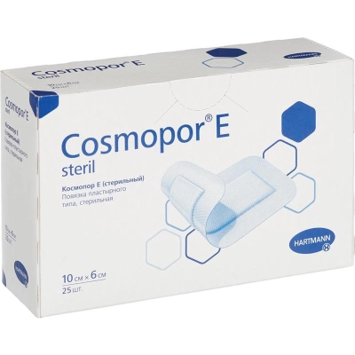 COSMOPOR E steril - Самоклеящиеся послеоперац.повязки 10х6см (25шт/уп) (ТК-27уп)
