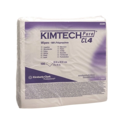 Протирочные салфетки,23*23 см KIMTECH PURE*W4,100 шт/упак (7646)
