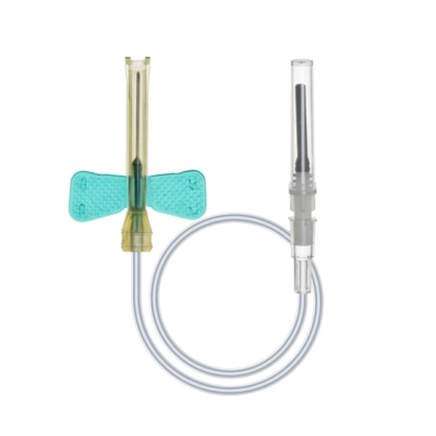 Игла-бабочка Improvacuter 21G 0.8х19 мм зеленая с луер-адаптером (100 шт/уп)