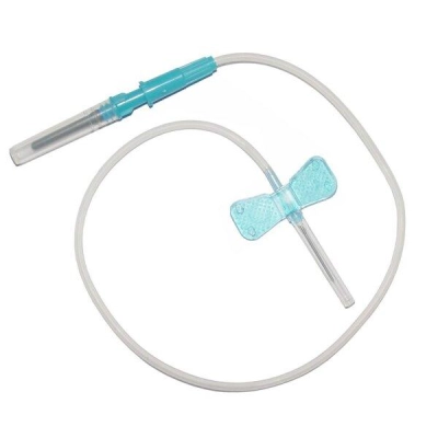 Игла-бабочка 23Gх3/4 19см Improvacuter голубая с луер-адапт. 100шт/уп