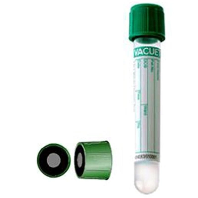 Вакуумные пробирки Vacuette  с Na-гепарином 9 мл, крышка зеленая, 16х100 мм, (50 шт/упак) 455051