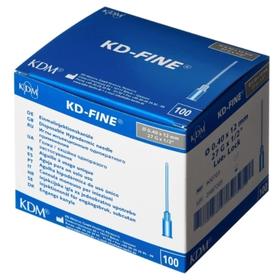 Игла инъекционная KD-Fine 27G (0.4х12 мм) (100 шт/уп)