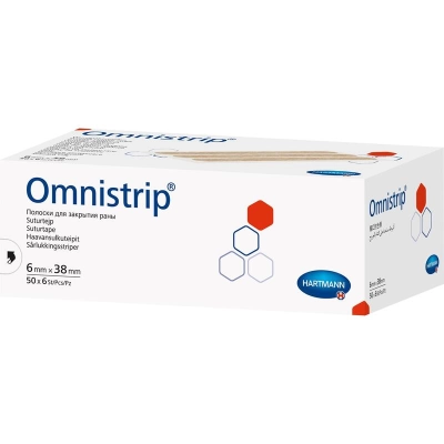 OMNISTRIP - Гипоалл. полоски на опер. швы стер., 6х38мм №6 (300шт/уп)