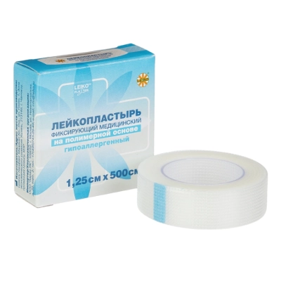 Лейкопластырь LEIKO(ЛЕЙКО) фикс. полимерная основа, 1,25смх500см/ШТ