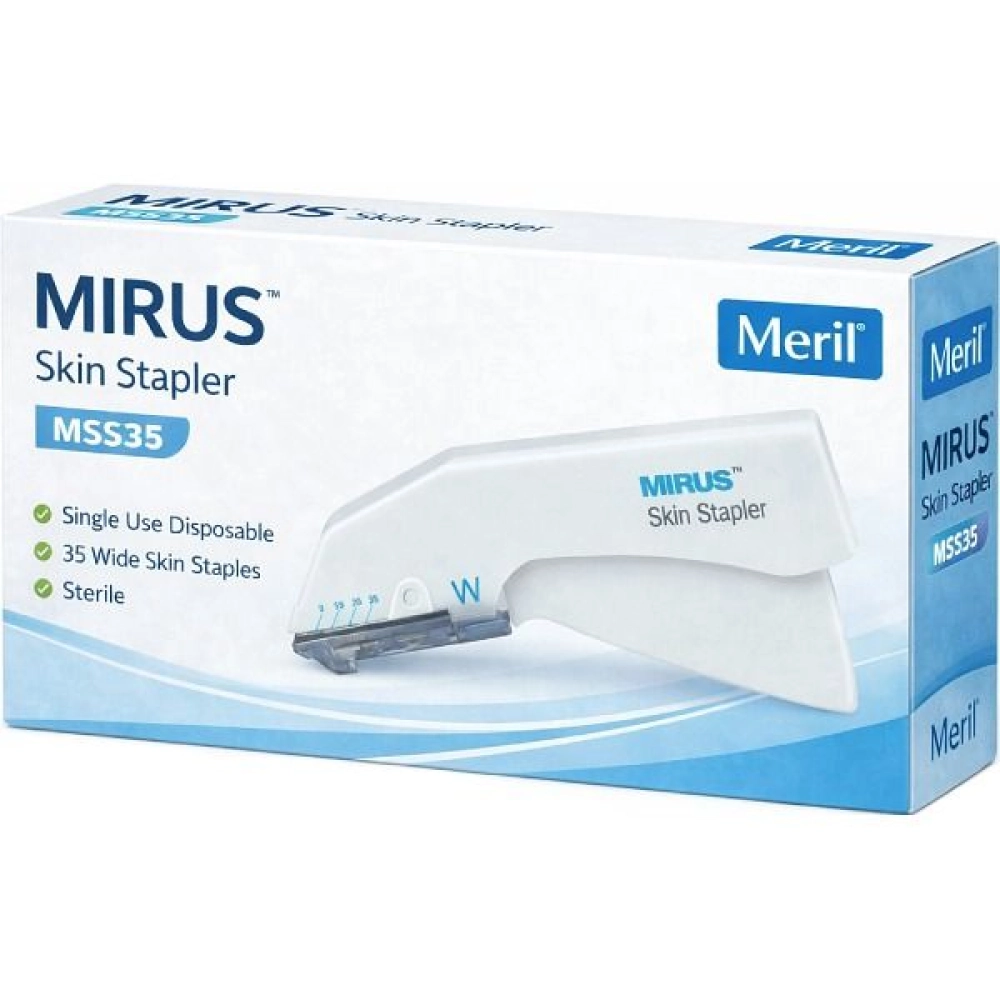 Кожный степлер MIRUS, стандартный размер (35 скобок) (6шт/уп)/УПАК