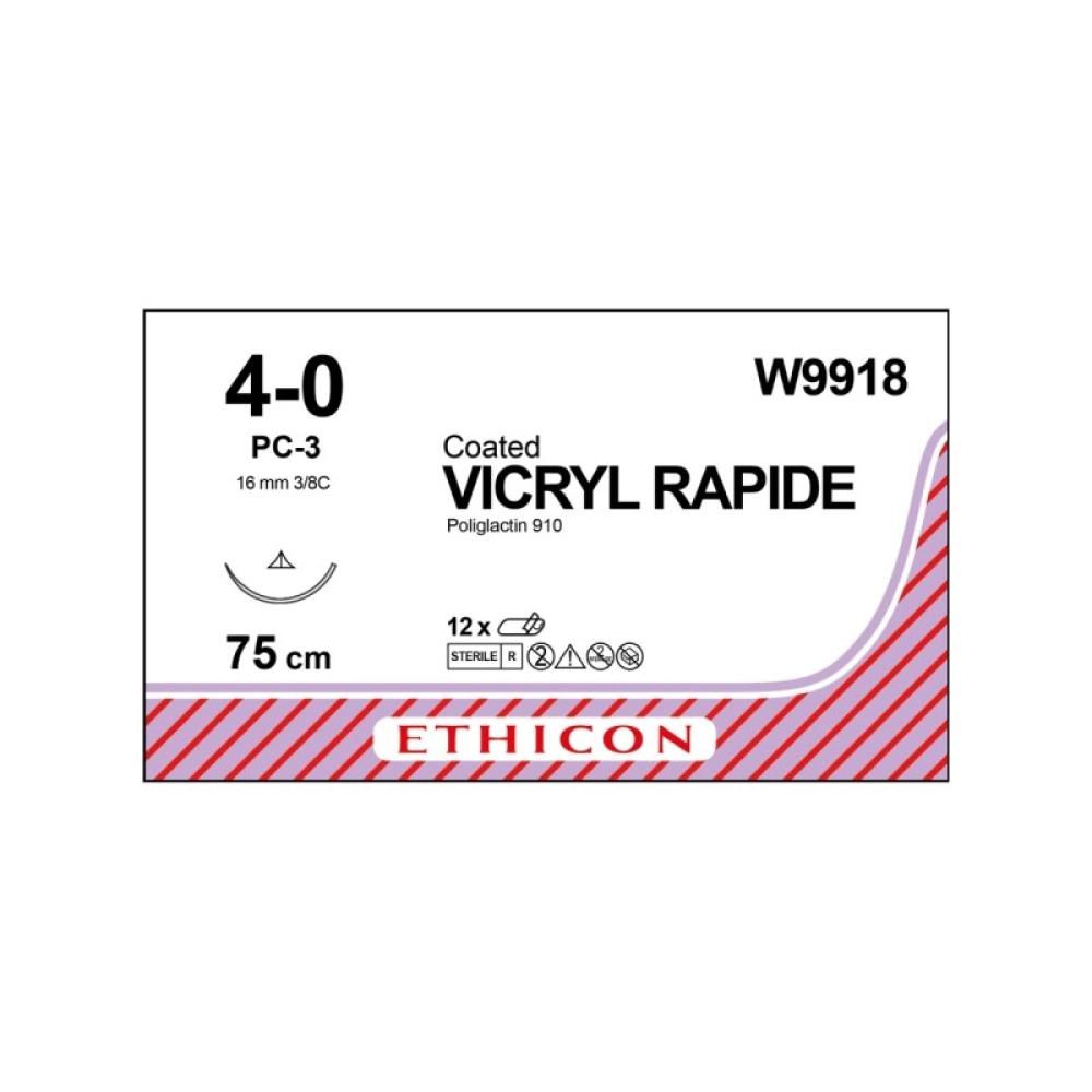 W9918 Викрил Рапид 4/0, 75 см, н/окр. Прайм реж. 16 мм, 3/8/П — Интернет магазин MRK-SNAB.RU W9918 Викрил Рапид 4/0, 75 см, н/окр. Прайм реж. 16 мм, 3/8/П