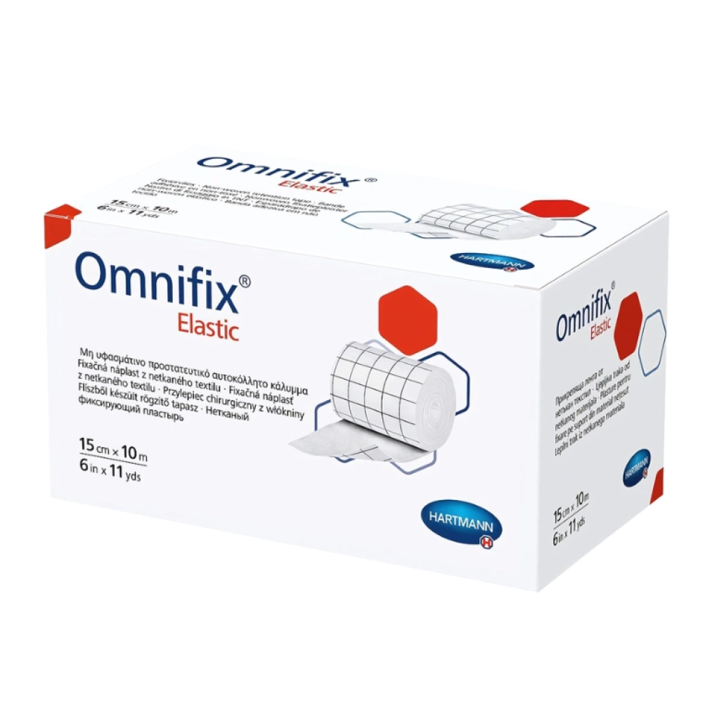 OMNIFIX elastic - Гипоаллергенный из неткан. матер. /белый/: 10 м х 15 см OMNIFIX elastic - Гипоаллергенный из неткан. матер. белый, 10мх15см (ТК-24уп)
