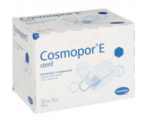 COSMOPOR E steril -Самоклеящиеся послеоперац. повязки: 7,2 х 5 см; (50 шт/уп)
