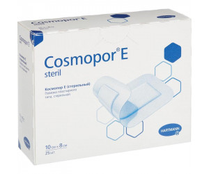 Пластырь COSMOPOR Е steril - самоклеющая повязка 10х8 см (25шт/уп