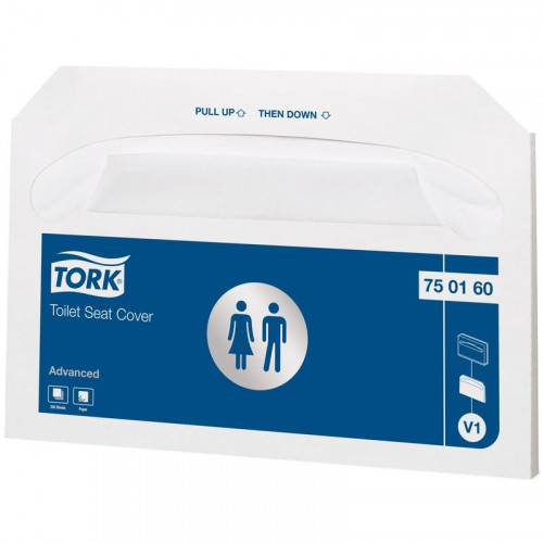 Покрытие для унитаза одноразовое Tork V1 750160 (250 штук в упаковке)