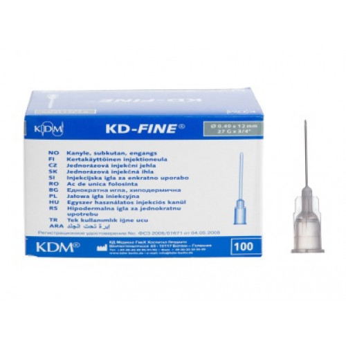 Игла инъекционная KD-Fine 27G (0.4х12 мм) (100 шт/упак)